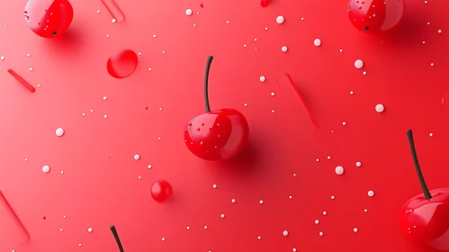 Abstract Cherry Art