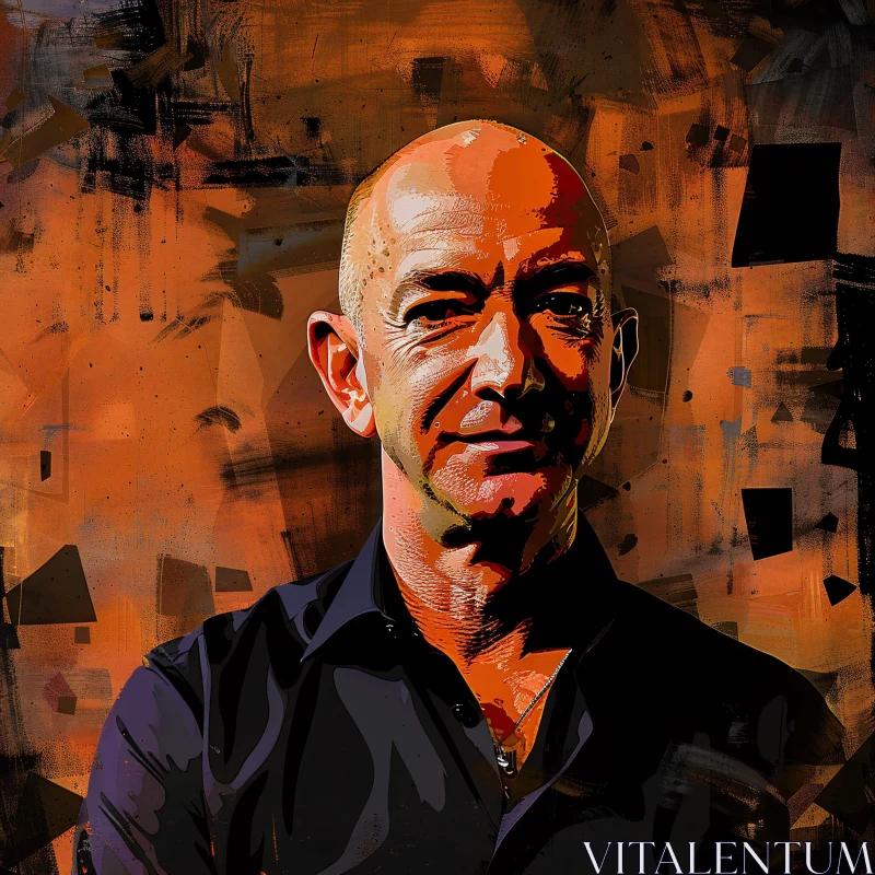 AI ART Modern Artistic Jeff Bezos Portrait