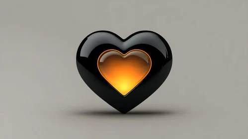 Glowing Heart Shape