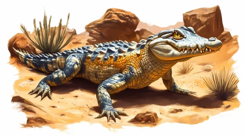 Desert Crocodile Artwork