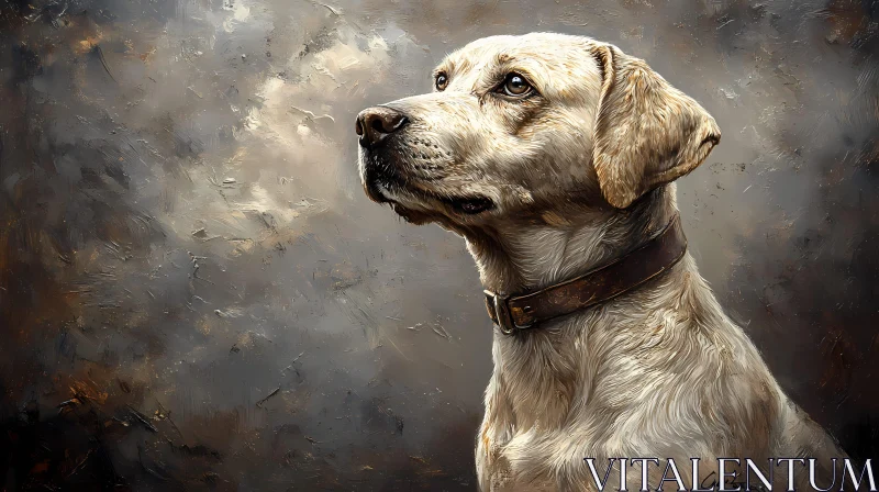 AI ART Artistic Render of a Thoughtful Dog