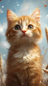 Innocent Kitten Portrait