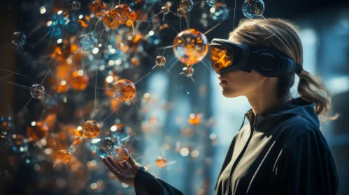 Immersive Virtual Reality Experience with Bubbles | Futuristic Fine Art Photography