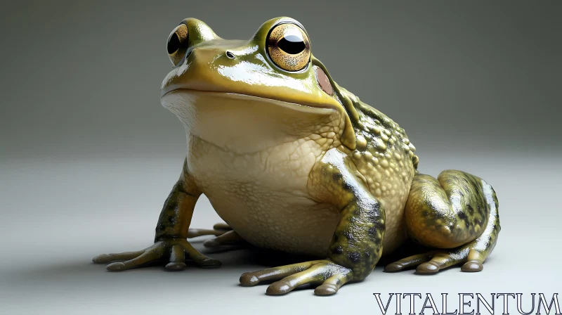 Detailed Frog Illustration AI Image