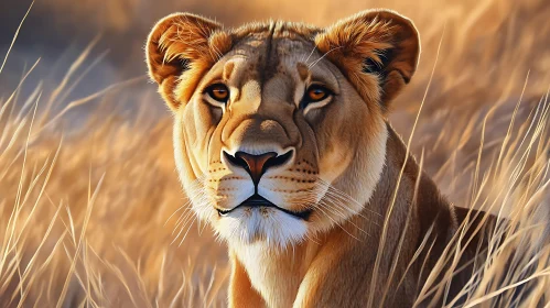 Lioness in the Grass