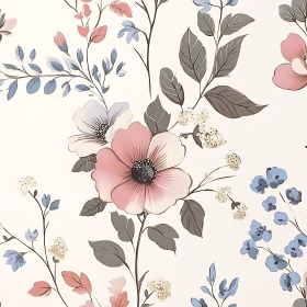 Pastel Floral Botanical Art