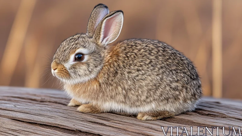 Charming Baby Rabbit in Nature AI Image