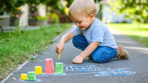 Sidewalk Chalk Creation