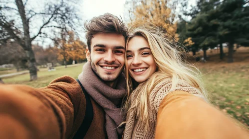 Couple's Autumn Selfie