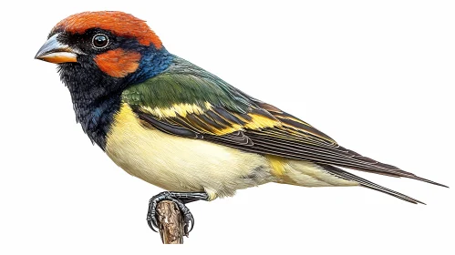 Detailed Nature Illustration of a Bird