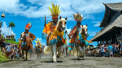 Equestrian Spectacle: A Colorful Parade