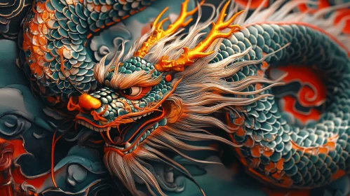 Detailed Dragon Digital Rendering