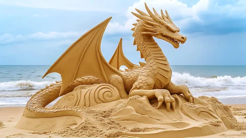 Coastal Dragon Sand Art