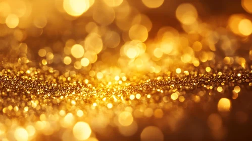 Abstract Golden Glitter Background