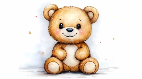 Charming Toy Bear Drawing