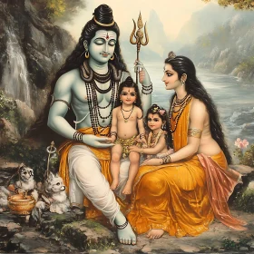 Sacred Family: An Artistic Rendition