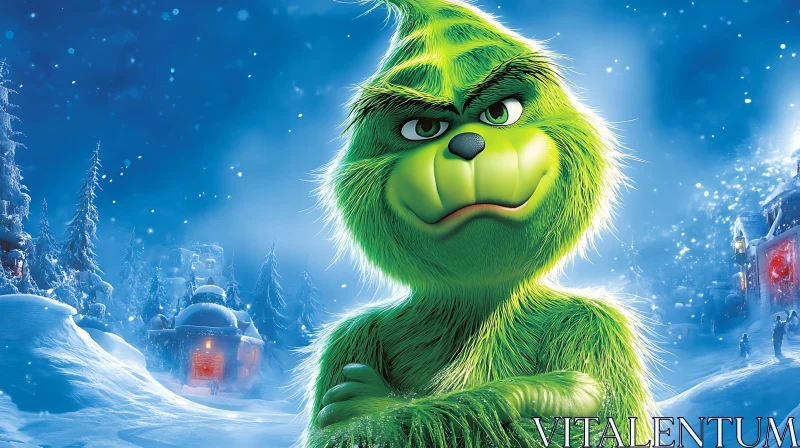 The Grinch Christmas Character AI Image