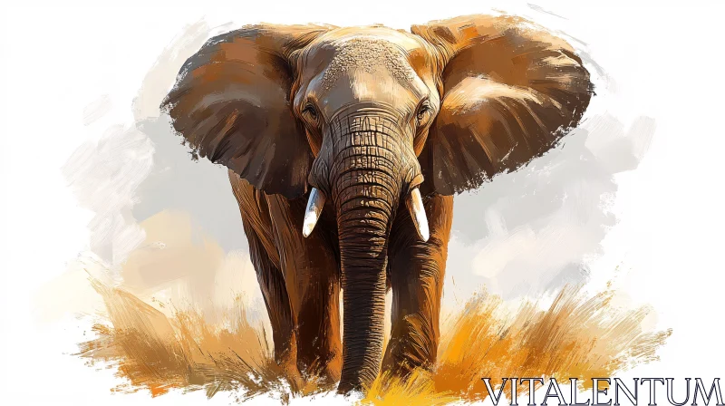 Elephant Artwork AI Image