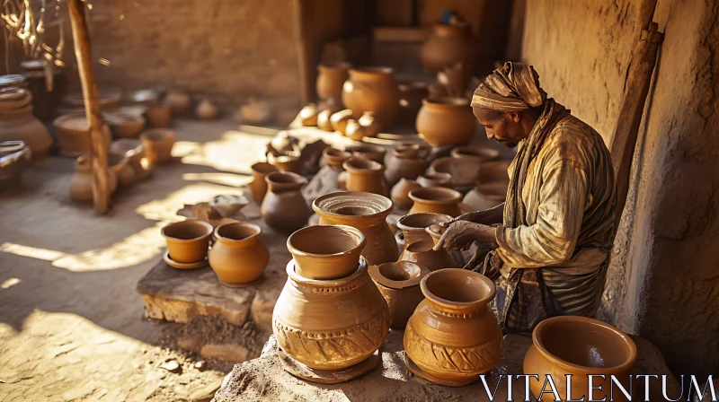 AI ART Traditional Pottery Craftsmanship