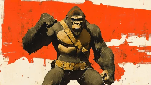 Artistic Gorilla Depiction