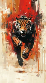 Leopard Art Painting