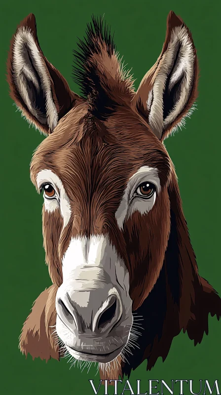 AI ART Portrait of a Donkey