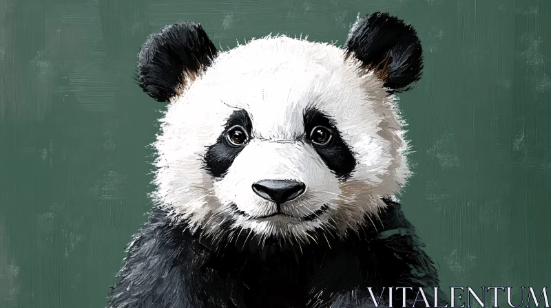 AI ART Gentle Panda Artwork