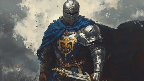 Medieval Knight in Shining Armor