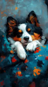 Colorful Dog Art