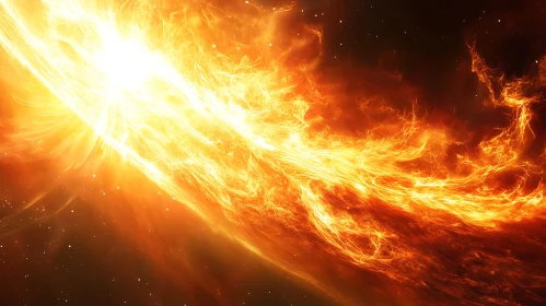 Fiery Explosion in the Cosmos