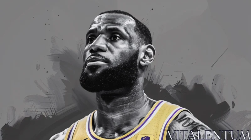 AI ART LeBron James Radiant Athleticism