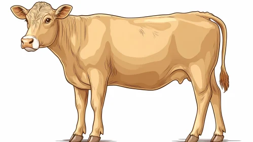 Artistic Representation of a Cow