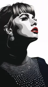 Taylor Swift Monochrome Elegance