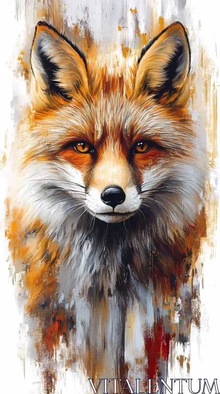 Wildlife Art: Majestic Fox AI Image