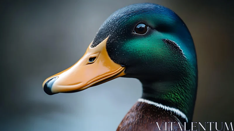 Detailed Mallard Duck Plumage AI Image