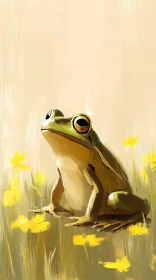 Frog and Floral Beauty
