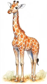 Artistic Giraffe Portrait