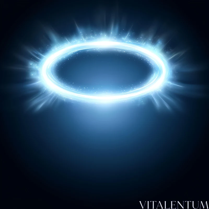 Glowing Circle Abstract AI Image