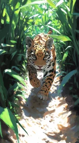 Tiger's Walk Through the Jungle