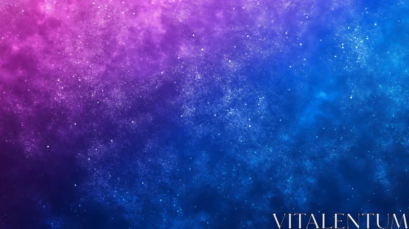 AI ART Abstract Nebula with Purple and Blue