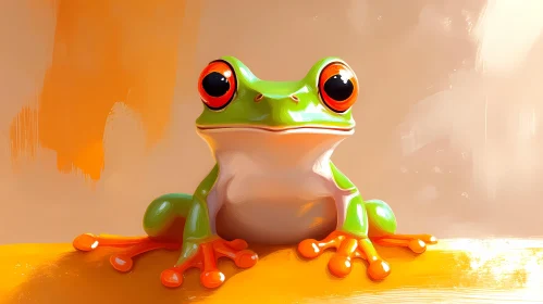 Colorful Frog Artwork