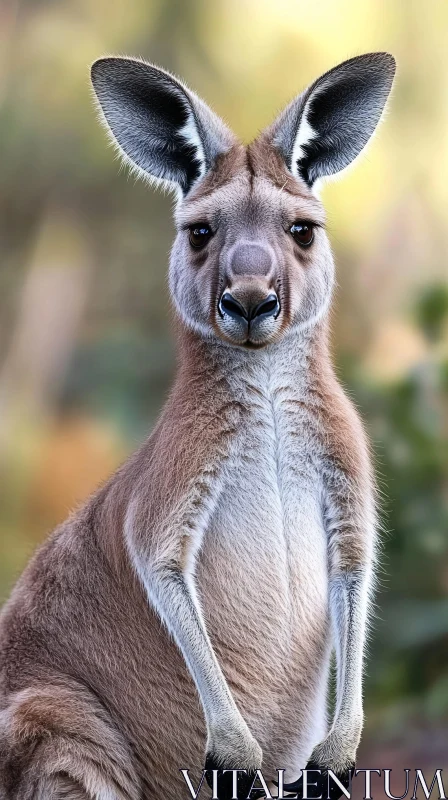 Kangaroo Photo in Natural Habitat AI Image