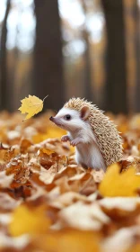 Nature's Autumn Hedgehog