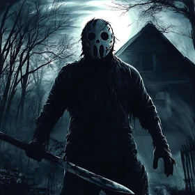 Moonlit Horror: The Masked Manace