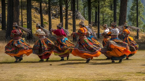 Traditional Dance in the Woods