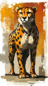 Artistic Representation of a Cheetah