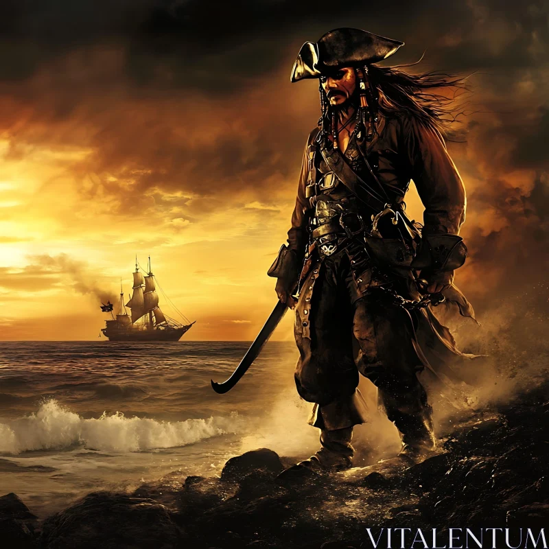 Pirate's Stand at Sunset