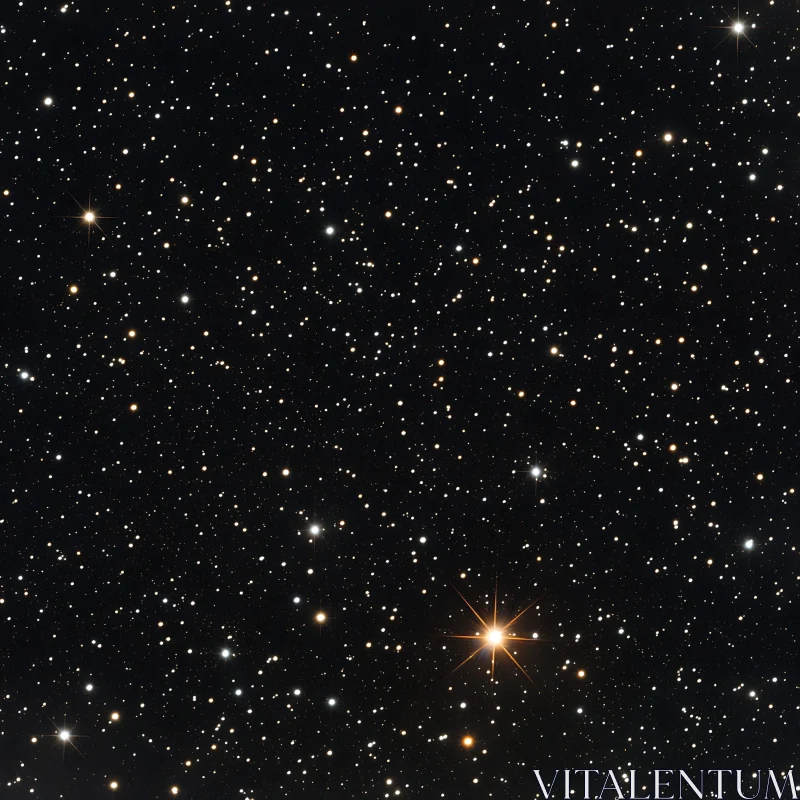 Cosmic Starfield: Celestial Brilliance Unveiled
