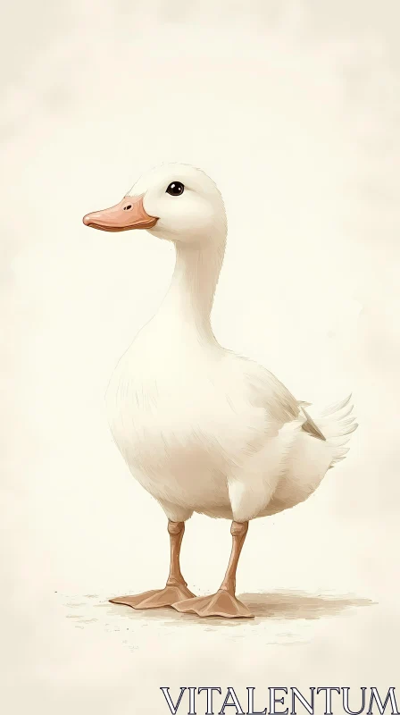 Illustrated Duck Portrait