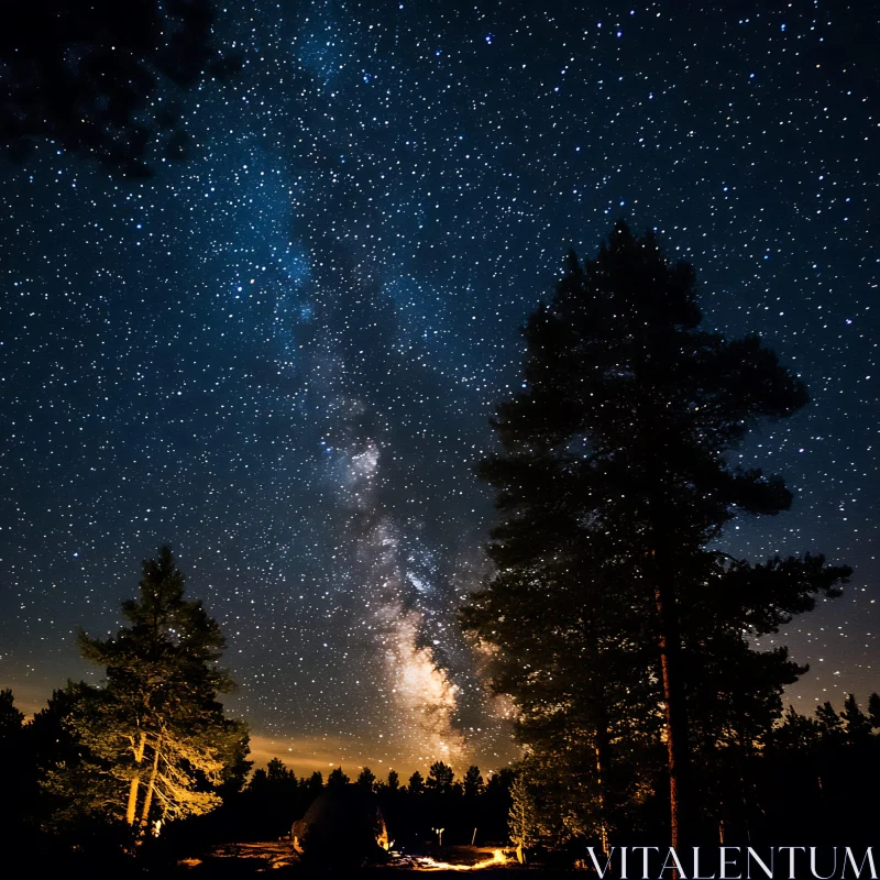 Milky Way Above the Trees